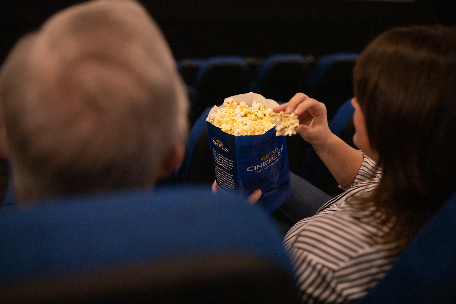 Watching a show at cineplex