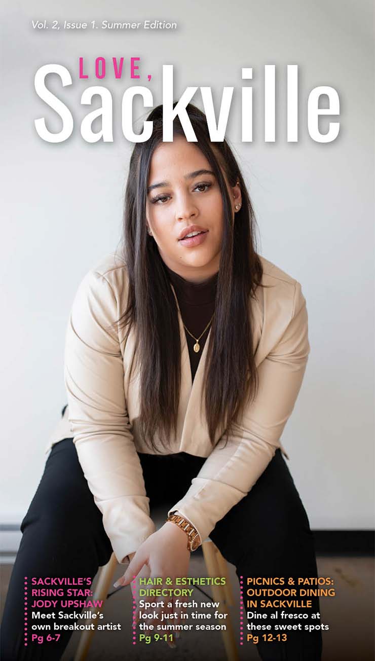 Love, Sackville Summer 2022 Cover of Jodi Upshaw